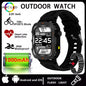 Men Smart Watch Bluetooth Call Sleep Heart Rate Health Monitor Outdoor LED Flashlight Waterproof Sports Watche For Android IOS