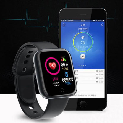 Multifunktionale Smartwatch für Herren und Damen, Bluetooth-verbundenes Telefon, Musik, Fitness-Sportarmband, Schlafmonitor, Y68 Smartwatch D20