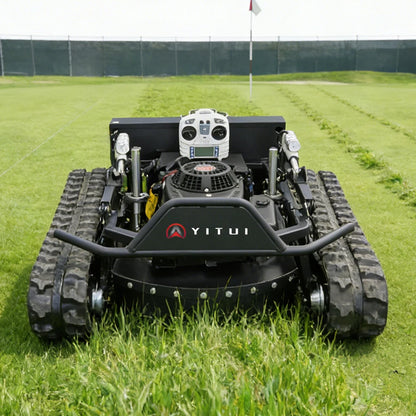 CE EPA All-Terrain Lawn Mowing Robot Rubber Tracks RC