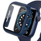 Displayschutzfolie aus gehärtetem Glas+Abdeckung für Apple Watch Zubehör 45mm 41mm 44mm 40mm 42mm Displayschutzfolie Apple Watch Hülle Serie 9 4 5 6 SE 7 8