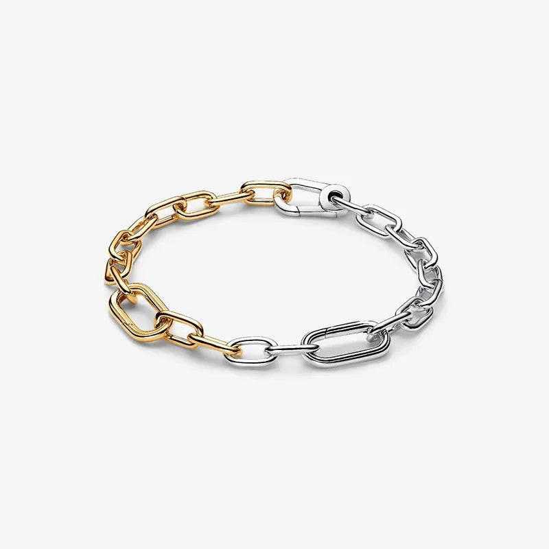 2025 New 925 Sterling Silver Classic Fashion Pearl Link Bracelet Splicing Chain High Jewelry Accessory for Mother's Day
