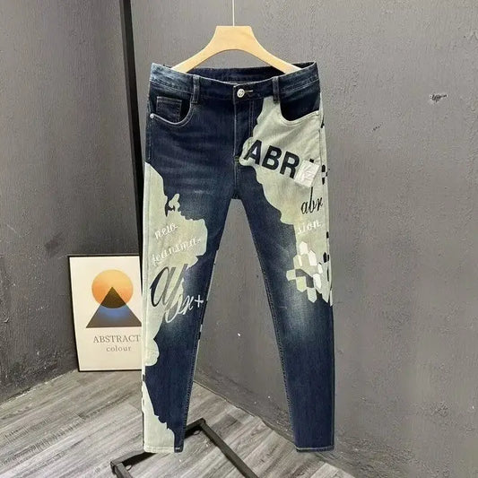 Jeans Herren Koreanisch Neu 2025 Slim Casual Bleistifthose Frühling Herbst Mode Skinny Lange Designer Kpop Männliche Herrenjeans Hosen