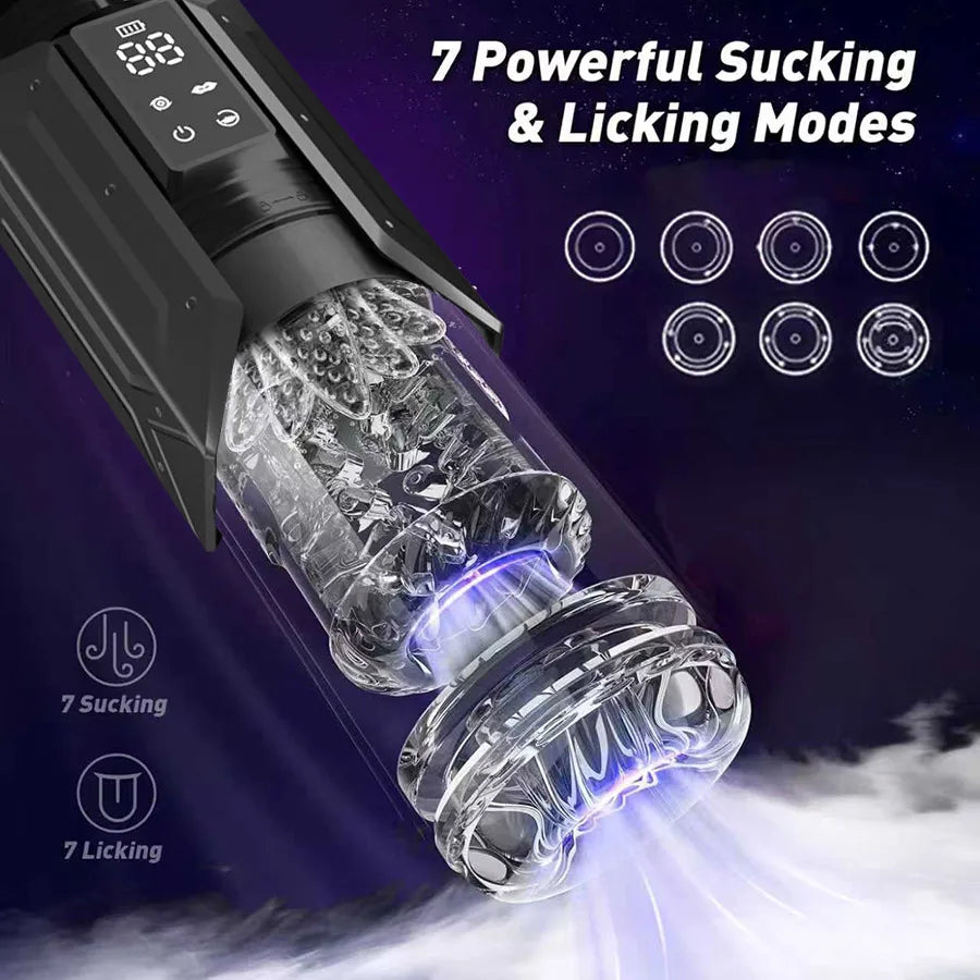 Telescopic Rotation Masturbator Cup Male Sex Toy Automatic Piston Blowjob Vagina Masturbation