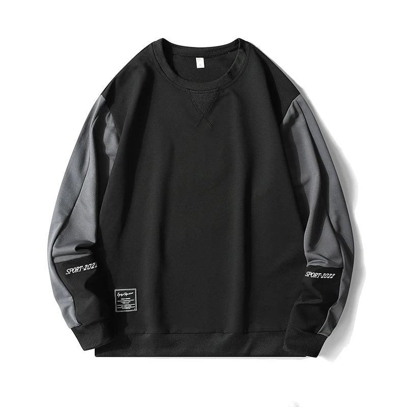 2025 Neues Herren Freizeit Sweatshirt Hoodie Männer Harajuku Streetwear Pullover Männlich Patchwork Locker O-Neck Mode Hip Hop Hoodies