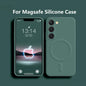 MagSafe Silicone Case Samsung S25 S26 S24 S23 | Wireless