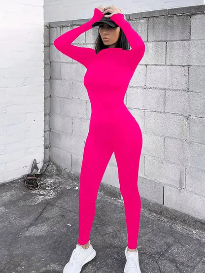 Langärmeliger Skianzug | Slim Fit Sportlicher Damen-Einteiler