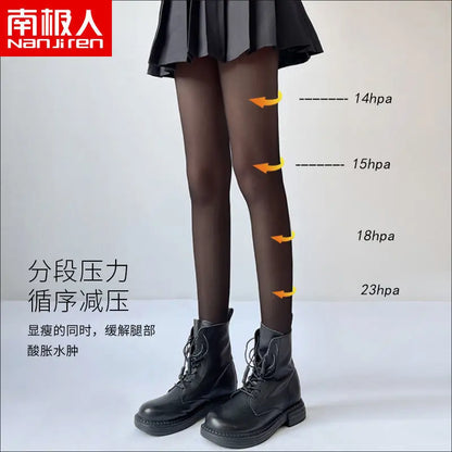 Women JK Black Stockings 6 Thickness Skin Silk Pantyhose Summer Ultra Thin Anti-hook Silk Nylon Stocking Female Sheer Tights