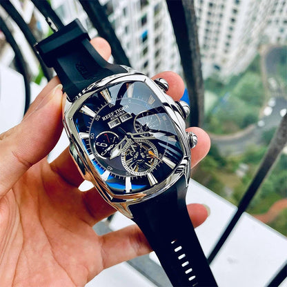 Reef Tiger Tourbillon Automatic Watch – Wine Barrel