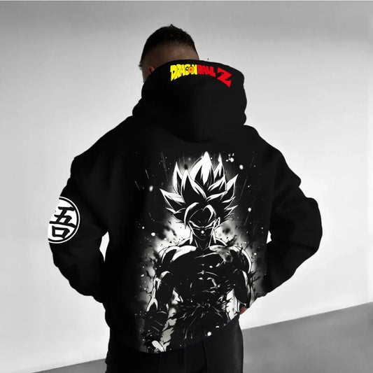 Dragon Ball Men's Hoodie Sweater Goku Kakarot Japanese Anime Summer Autumn Boy Children's Long Sleeve Hip Hop Parent-Child Wear - Teglex -