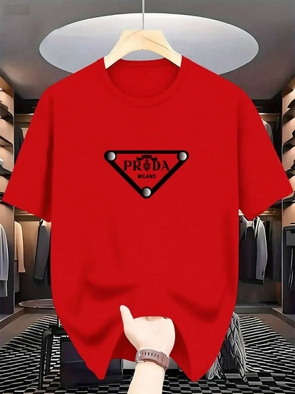 Milan Fashion Men's Luxury Printed Cotton T-Shirt