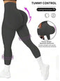 Teglex Women's High-Waist Seamless Yoga Capri Pants | Sculpting Tummy Control Leggings