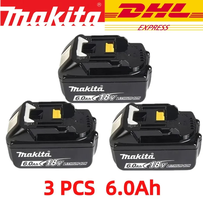 Makita Original Lithium ion Rechargeable Battery 18V 6000mAh 18v Replacement Batteries BL1860 BL1830 BL1850 BL1860B