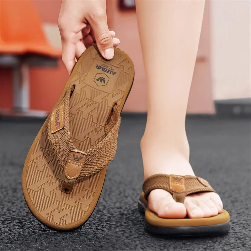 Men's Anti-Slip Beach Flip-Flops – Odorless Summer Sandals