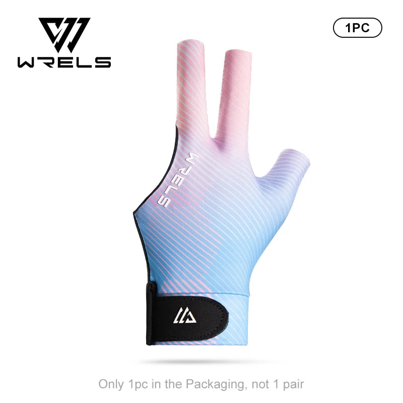 WRELS 3-Finger Snooker Billiard Glove - Non-Slip Left Hand