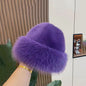 New Fluffy Fur Women's Winter Hat Winter Snow Ski Cap Female Faux Fur Thick Warm Windproof Hat Russian Hat Mink Fisherman's Hat