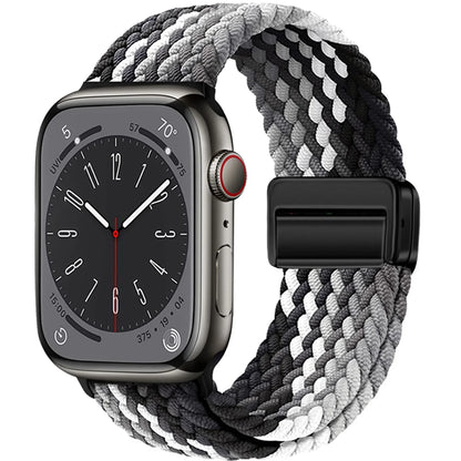 Geflochtenes Armband für Apple Watch 44mm 40mm 45mm 49mm 41mm 38mm Schnallenarmband iWatch Series SE 7 3 6 8 9 Ultra 2 Magnetisches Armband