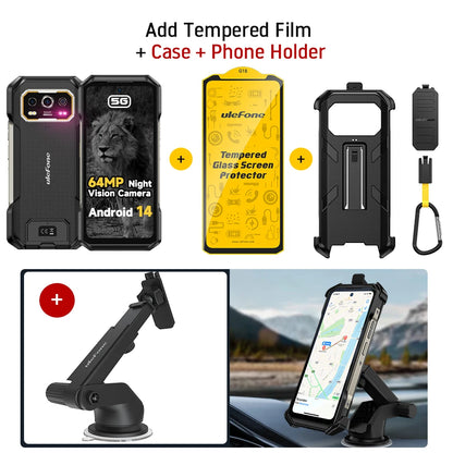 Teglex Ulefone Armor 27 Pro 5G Robustes Smartphone | 10600mAh | 64MP Nachtsicht | 24GB | IP68