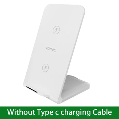 65W Wireless Charger Station Earphone Phone Fast Charging Charger Holder For iPhone 16 15 14 13 Pro Max Samsung S24 S23 Xiaomi