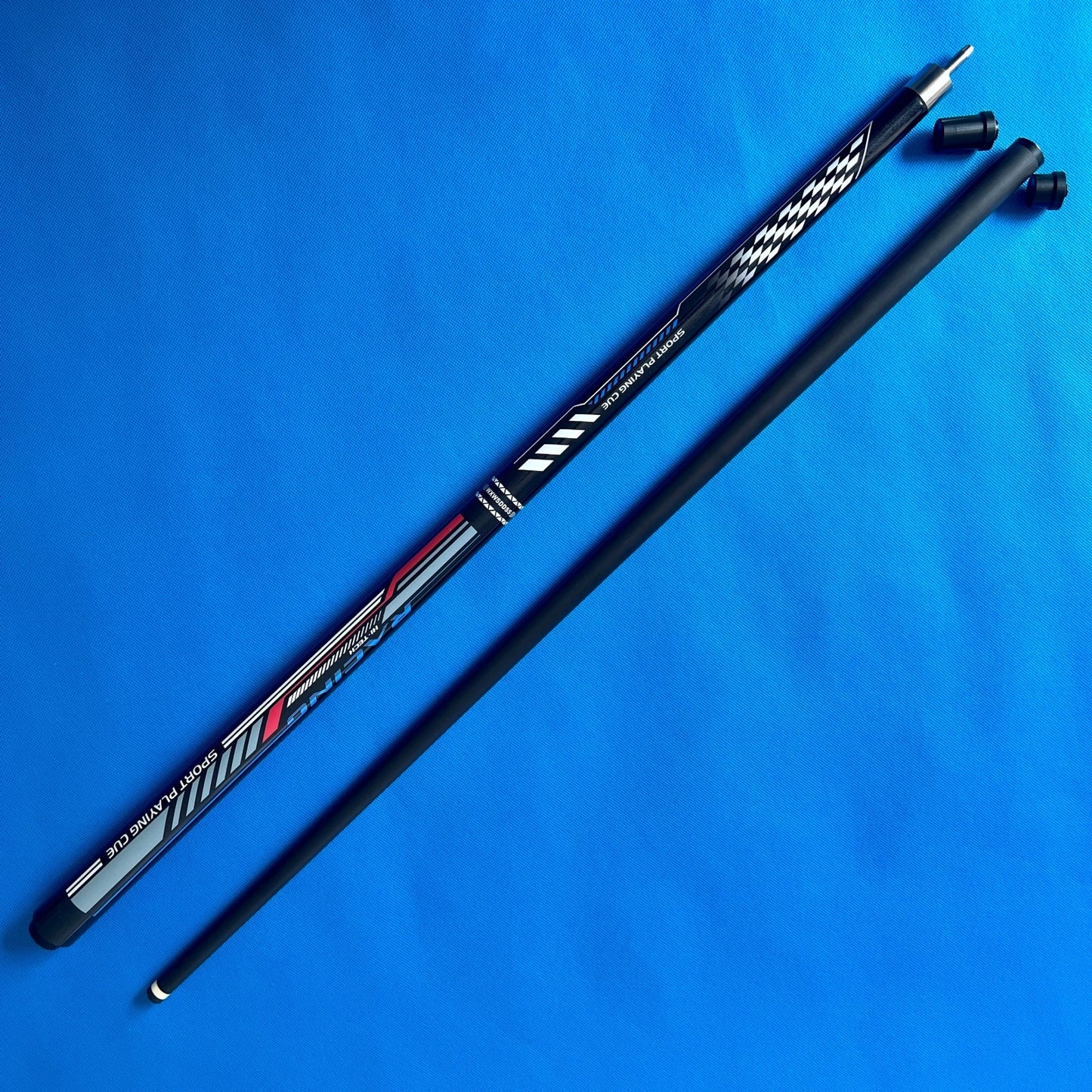 WXWSDDSS 12.5mm Carbon Pool Cue - Low Deflection Shaft • Multi-Layer Tip • Quick-Release Stainless Joint • 58" Pro Cue