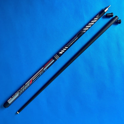 WXWSDDSS 12.5mm Carbon Pool Cue - Low Deflection Shaft • Multi-Layer Tip • Quick-Release Stainless Joint • 58" Pro Cue