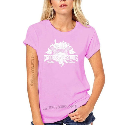 New Crooks Castles Logo Black T Shirt Herren Damen Unisex Tumblr Tee Sleeve Harajuku Tops
