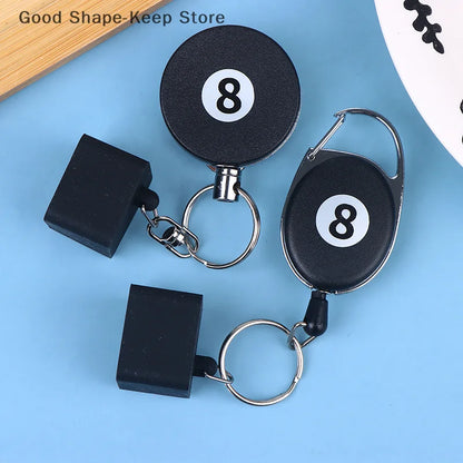 Billiard Chalk Holder Keychain – Retractable Clip