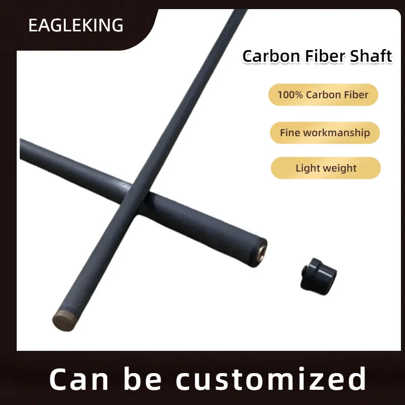Queue-Stock Customized Carbon Fiber Shaft Fabrik Direkt OEM Kundenspezifisches Carbon Fiber Billard Queue Queue-Zubehör