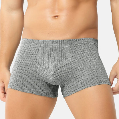 Men's Cotton Boxer Briefs – Breathable Sports Shorts
