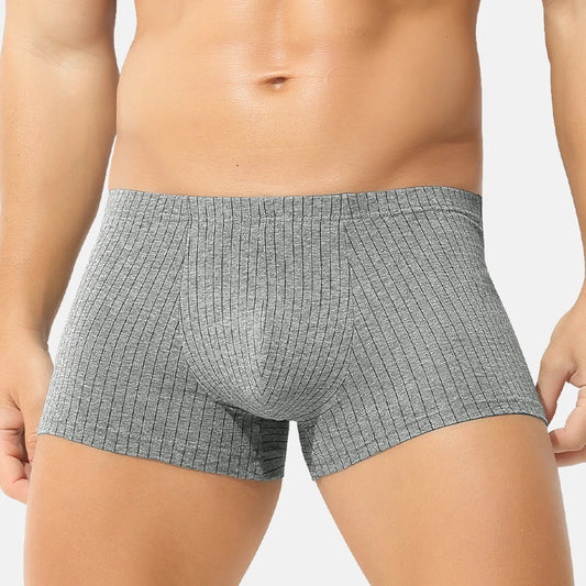 Men's Cotton Boxer Briefs – Breathable Sports Shorts