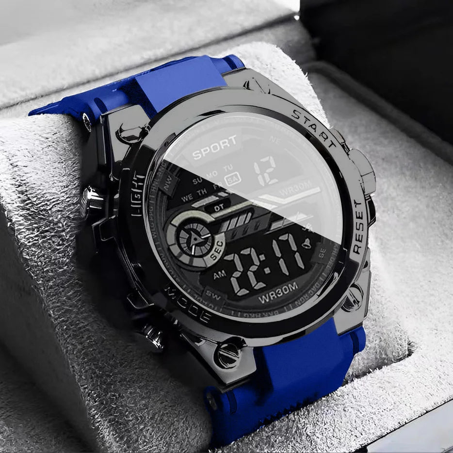 Multifunction Men's Sports Watch Waterproof Luminous Alarm Clock Men LED Digital Watch Large dial Electronic Wristwatch