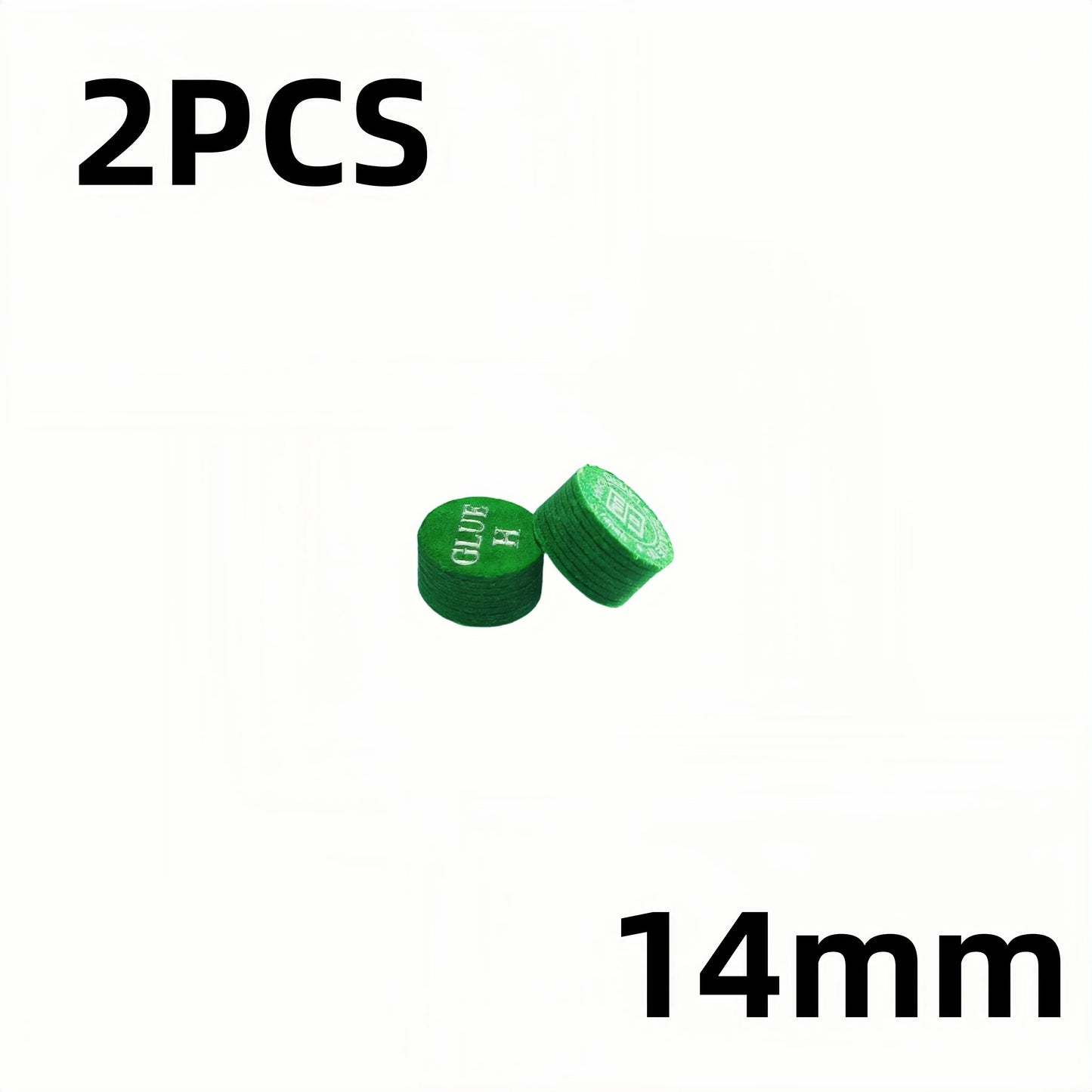 2/1PCS 14mm Billiards Pool Cue Tips 8 Layers M/H Hardness For Billiard Soul Cue Head Snooker Tips