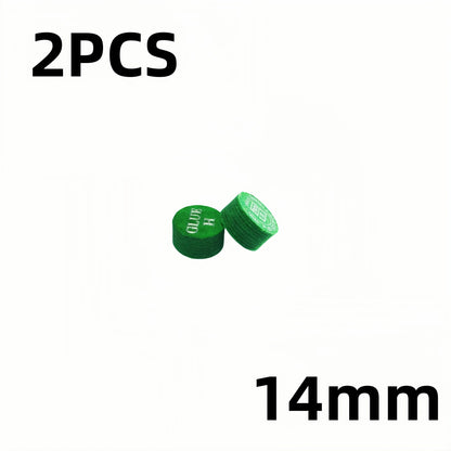2/1PCS 14mm Billiards Pool Cue Tips 8 Layers M/H Hardness For Billiard Soul Cue Head Snooker Tips