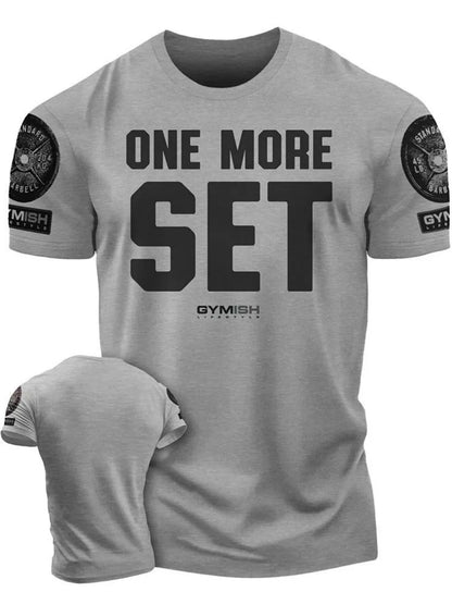 Summer new Adrenaline Power Workoout gym men's breathable round neck T-shirt high-quality letter printed casual top
