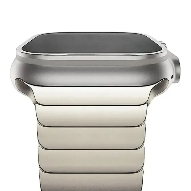 Luxuriöses Edelstahlarmband für Apple Watch Series 10 9 8 7 46mm 45mm 41mm Gliederarmband Iwatch Ultra 2 49mm IWatch Metallarmband