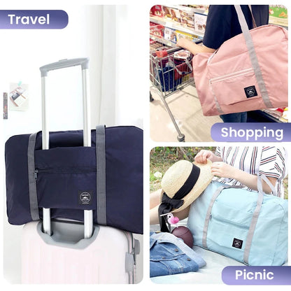 Foldable Travel Duffel Bag - Lightweight Carry-On