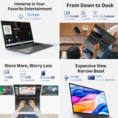 Teclast F17Plus 17.3" Laptop 16GB RAM 512GB SSD