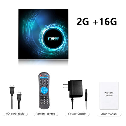 Smart TV Box 2025 T95 Plus HD 6K Android 14 Allwinner H616 4GB 64GB 128GB Dual Wifi Media Player PK X96Max Plus H96 Set Top Box