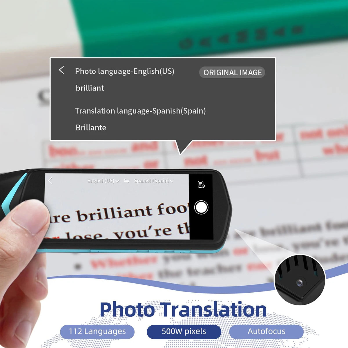 NEWYES 4 Pro Smart Voice Scan Übersetzerstift Multifunktionsübersetzung Echtzeit 121 Sprachen Übersetzer Business Wörterbuch Stift