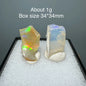 Ethiopia Opal Gem Mineral Specimen – 34x34mm Box