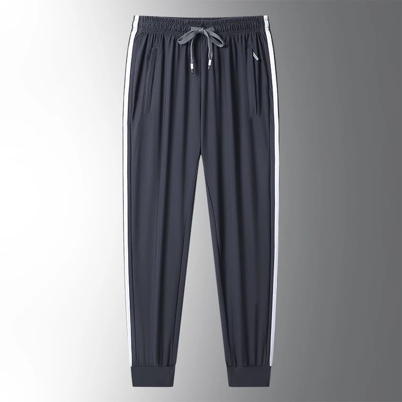 Men's Ice Silk Jogger Trousers – Sports Pants M-8XL