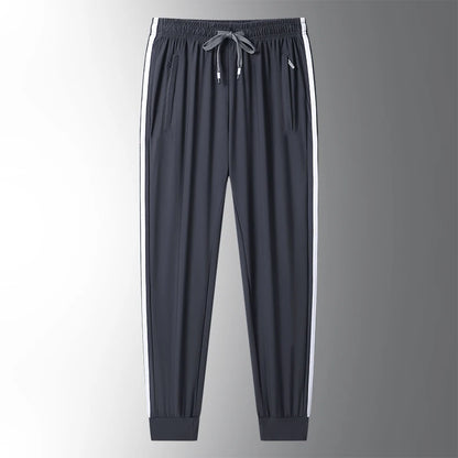 Men's Ice Silk Jogger Trousers – Sports Pants M-8XL