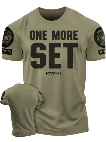 Summer new Adrenaline Power Workoout gym men's breathable round neck T-shirt high-quality letter printed casual top