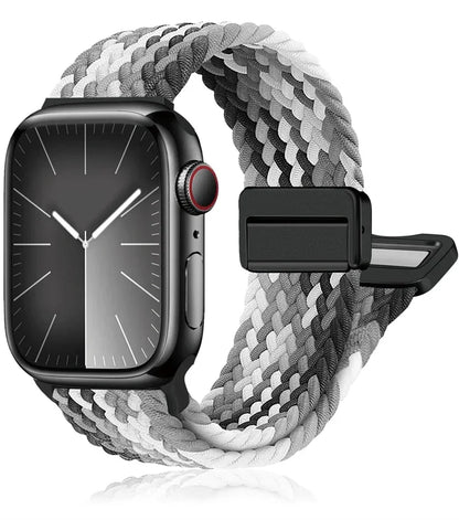 Geflochtenes Band für Apple Watch Armband 44mm 40mm 45mm 46mm 49mm 41mm 38 Magnetisches Nylonarmband iWatch Serie SE 7 6 8 9 10 Ultra 2