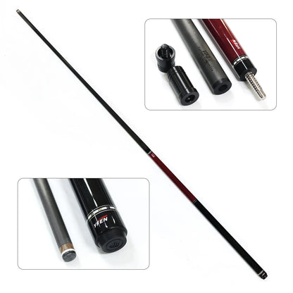 Fishing rod with close-up insets on a white background