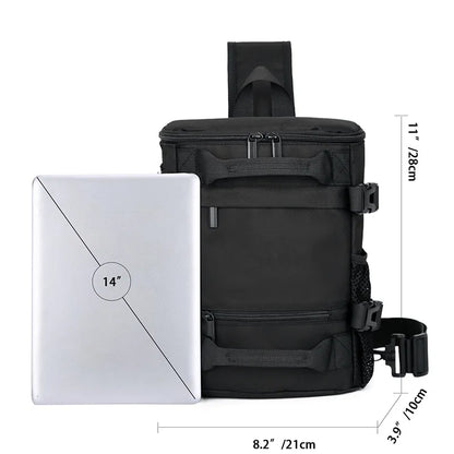 Men's Large Capacity Crossbody Chest Bag – Trendy Shoulder & Work Backpack