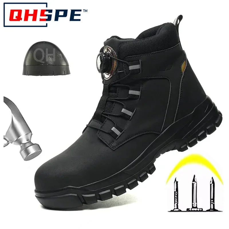 Men's Rotating Safety Work Shoes Anti-Smash Sport