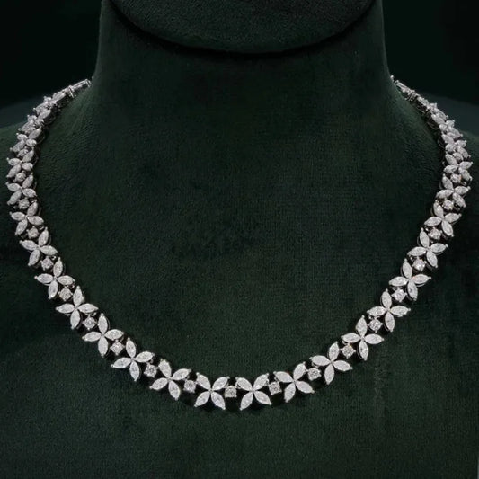 14K Gold 19.4Ctw Lab Grown Diamond Choker Necklace