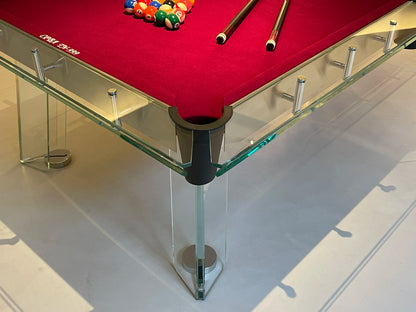 Customizable American Standard Black Eight Full Set Snooker Pool Table Indoor Clubhouse Hall Entertainment  Glass Pool table