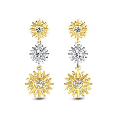 Original 925 Sterling Silber Ohrringe 2025 Stecker Creolen Kristall Ohrringe für Damen Roségold Krone Herz Unendlichkeit Biene Ohrring Schmuck