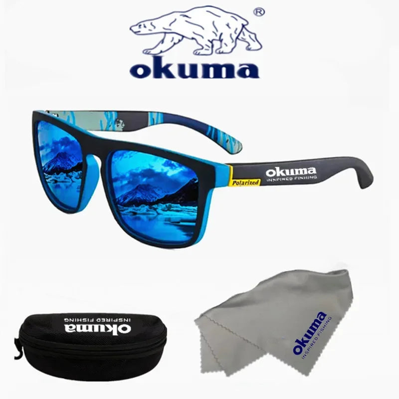 Okuma polarisierte Sonnenbrillen UV400 für Herren und Damen Outdoor-Jagd, Angeln, Autofahren, Radfahren, Sonnenbrillen, optionale Box